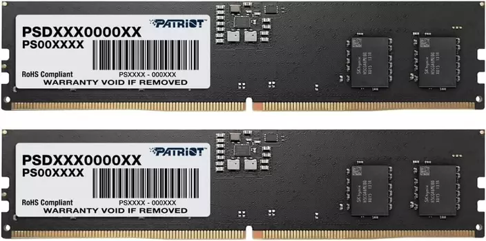 Оперативная память Patriot Desktop DDR5 4800МГц 2x8GB, PSD516G4800K