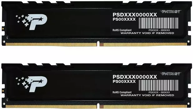 Оперативная память Patriot Signature Premium DDR5 4800МГц 2x8GB, PSP516G4800KH1