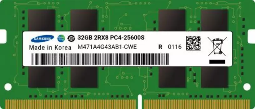 Оперативная память Samsung Desktop DDR4 3200МГц 32GB, M471A4G43AB1-CWE