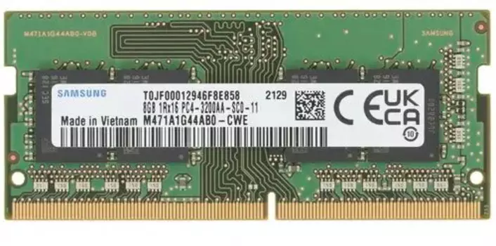 Оперативная память Samsung Laptop DDR4 3200МГц 8GB, M471A1G44CB0-CWED0