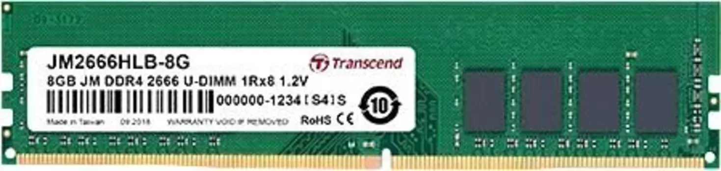 Оперативная память TRANSCEND DDR4 8GB, JM2666HLB-8G, RTL