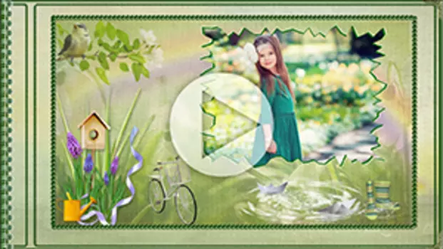 Пакет анимированных слайдов Весенний альбом