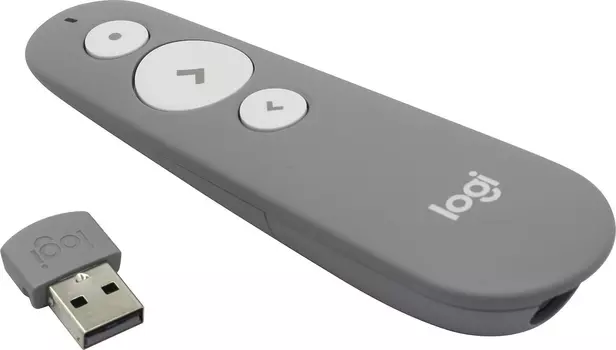 Презентер Logitech Presenter R500s 910-006528, цвет серый