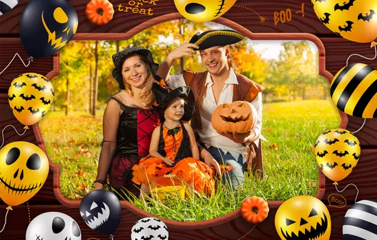 Рамки для фотографий на Хеллоуин Пакет I — 50 готовых рамок