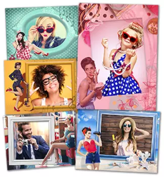 Рамки для фотографий в стиле пин-ап 100 рамок для фотографий