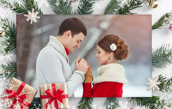 Рамки со снежинками 100 готовых рамок для фотографий