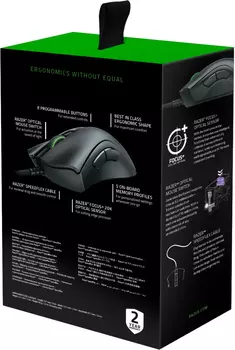 Razer DeathAdder V2 - Ergonomic Wired Gaming Mouse - FRML Packaging 8btn