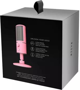 Razer Seiren X Quartz - Desktop Cardioid Condenser Microphone - FRML Packaging
