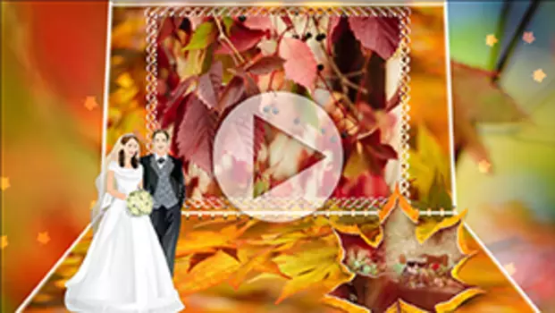 Шаблоны для слайд-шоу Осенний свадебный вальс