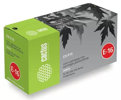 Тонер-картридж черный Cactus CS-E16