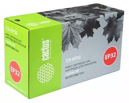 Тонер-картридж черный Cactus CS-EP32