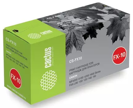 Тонер-картридж черный Cactus CS-FX10S