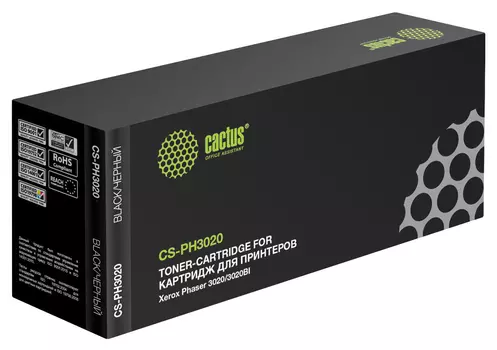 Тонер-картридж черный Cactus CS-PH3020