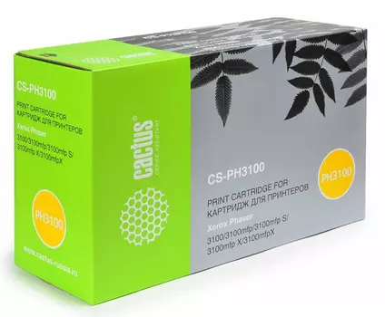 Тонер-картридж черный Cactus CS-PH3100