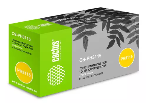 Тонер-картридж черный Cactus CS-PH3115