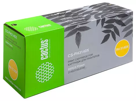 Тонер-картридж черный Cactus CS-PH3140X