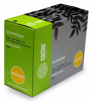 Тонер-картридж черный Cactus CS-PH3320X