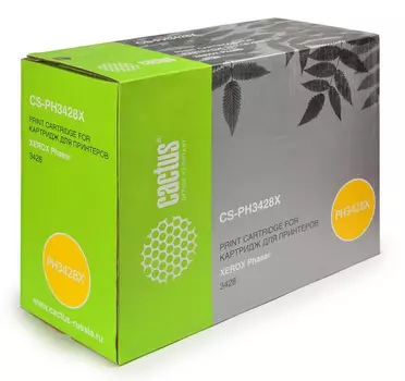 Тонер-картридж черный Cactus CS-PH3428X