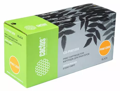Тонер-картридж черный Cactus CS-PH6120X