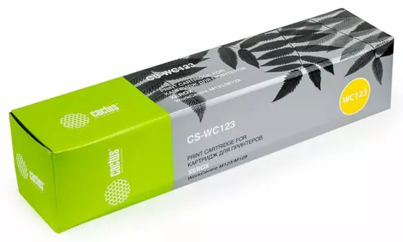 Тонер-картридж черный Cactus CS-WC123