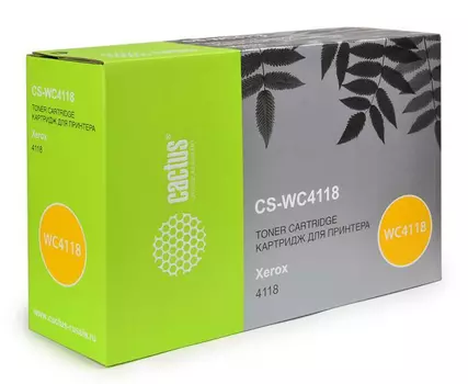 Тонер-картридж черный Cactus CS-WC4118