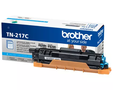 Тонер-картридж голубой Brother TN217C