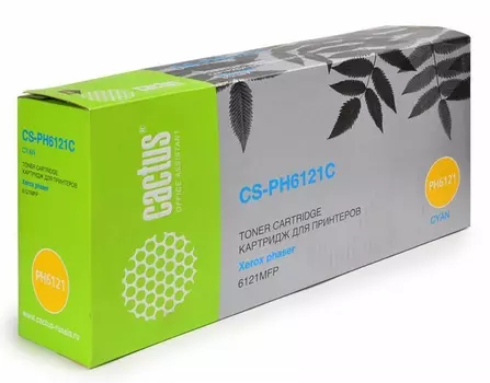 Тонер-картридж голубой Cactus CS-PH6121C