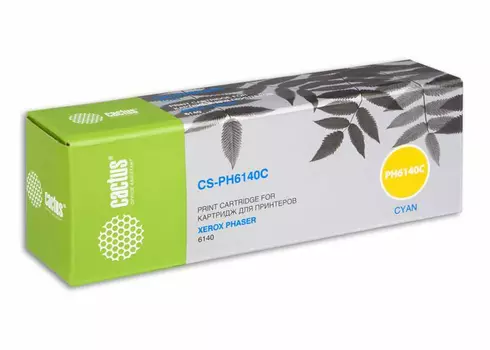 Тонер-картридж голубой Cactus CS-PH6140C