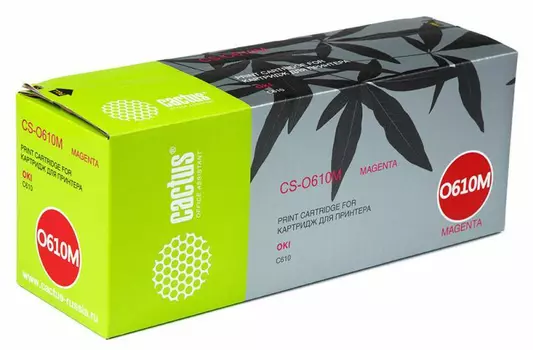Тонер-картридж пурпурный Cactus CS-O610M