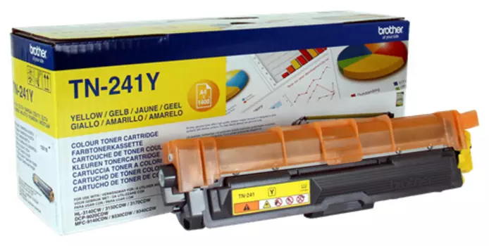 Тонер-картридж желтый Brother TN241Y