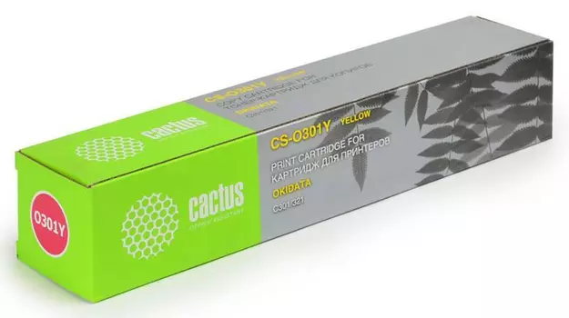 Тонер-картридж желтый Cactus CS-O301Y