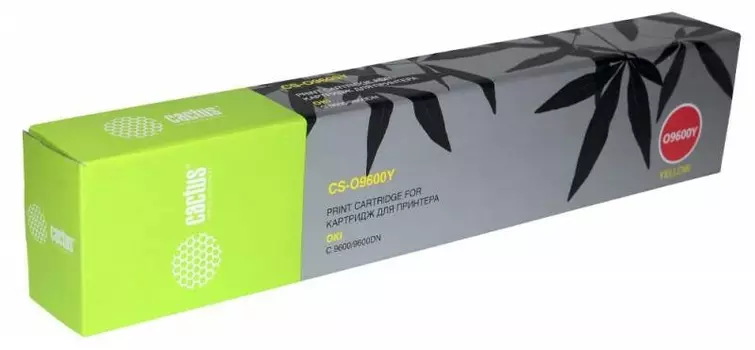 Тонер-картридж желтый Cactus CS-O9600Y