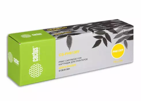 Тонер-картридж желтый Cactus CS-PH6130Y