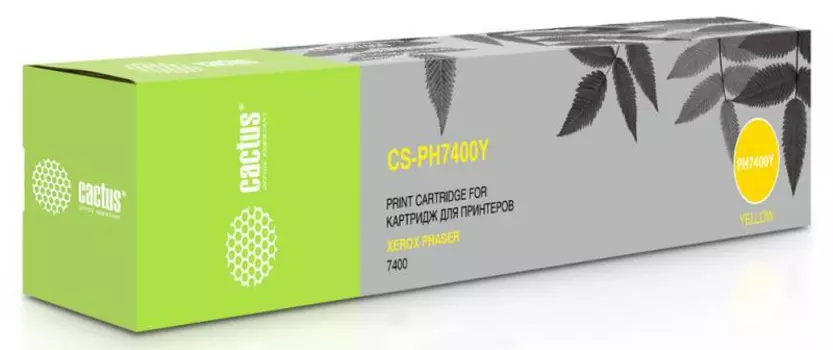 Тонер-картридж желтый Cactus CS-PH7400Y