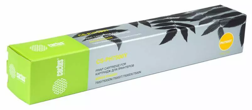 Тонер-картридж желтый Cactus CS-PH7500Y