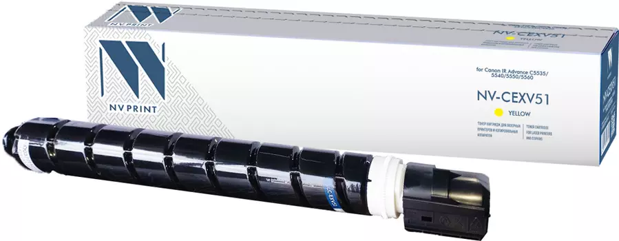 Тонер-картридж желтый NVPrint для Canon, NV-CEXV51Y