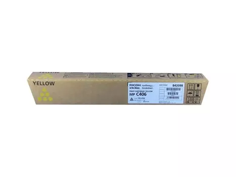 Тонер-картридж желтый Ricoh MPC406, 842098