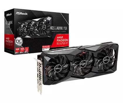 Видеокарта ASRock Radeon RX 6750 XT 12 Б Retail