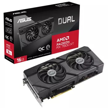 Видеокарта ASUS Radeon RX 7800 XT 16 Б Retail