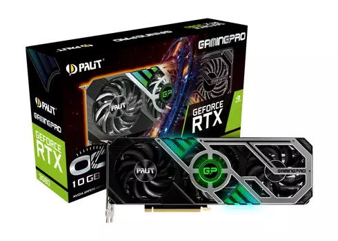 Видеокарта Palit GeForce RTX 3080 10 Б Retail LHR