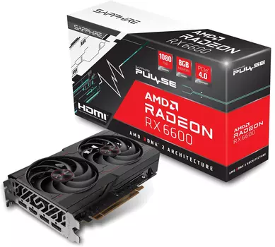 Видеокарта Sapphire Radeon RX 6600 8 Б Retail