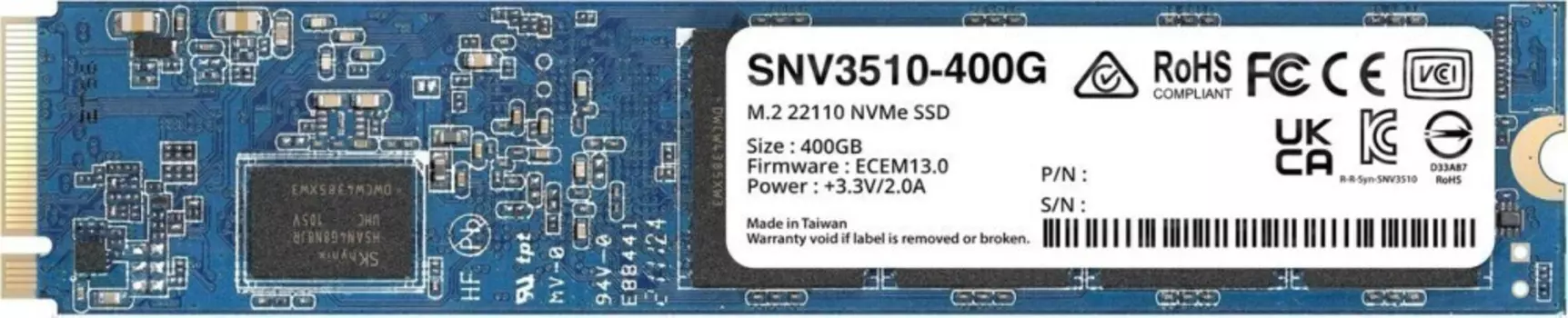 Внутренний твердотельный накопитель Synology PCI-E x4 400GB