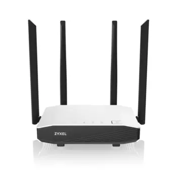 Wi-Fi роутер ZYXEL NBG6615 Dual-Band Wireless Gigabit Router AC1200, AC Wave 2, MU-MIMO, 802.11a/b/g/n/ac (400+867 Mb/s), 1xWAN GE, 4xLAN GE (w/o L2TP)