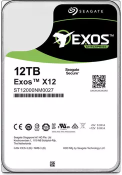 Жесткий диск SEAGATE Exos 3.5 12Tb 7.2K SAS 12Gb/s