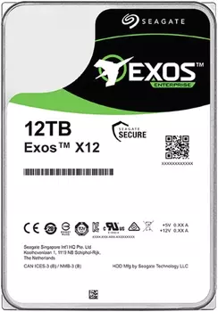 Жесткий диск SEAGATE Exos X14 3.5 12TB 7.2K SAS 12Gb/s