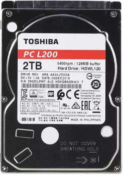 Жесткий диск TOSHIBA L200 2.5 2Tb 5.4K SATA3