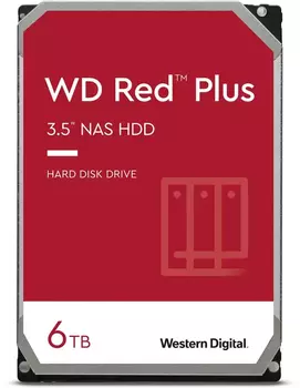 Жесткий диск Western Digital Red Plus 3.5 6TB 5.4K SATA3