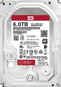 Жесткий диск Western Digital Red Pro 3.5 6ТБ 7.2K SATA3