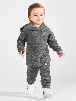 Флисовые штаны Серый меланж