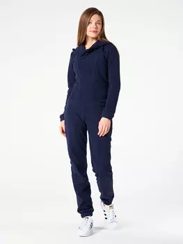 Женский флисовый комбинезон Темно-синий